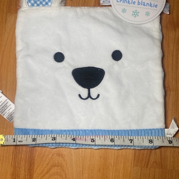 Set of two‎ Polar Bear Crinkle Blankie and touch and learn crinkle pages - Picture 5 of 5
